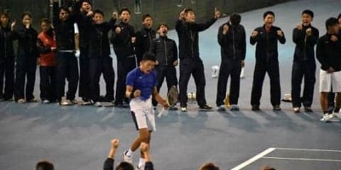 【テニス（男子）】勝利への執念を見せ近大との激闘を制する！／全日本大学対抗テニス王座決定試合準決勝　近大戦