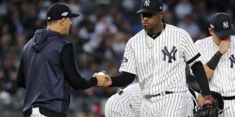 【MLB 優勝決定S】ヤンキース、セベリーノが序盤に2被弾浴び痛恨の連敗　ア軍はコールが7回無失点の快投