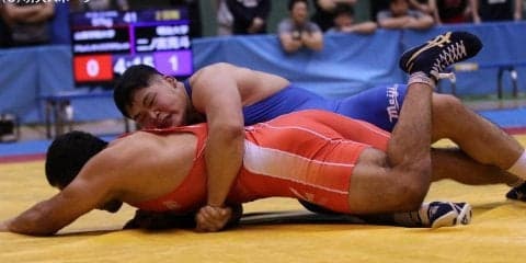 二ノ宮、昨年度王者に敗退　敗者復活戦へ／全日本大学グレコローマン選手権