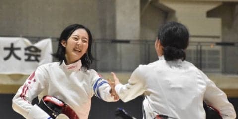 【フェンシング部】 女子エペで、桑田が２位！