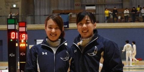 【フェンシング部】 女子フルーレ個人で２名が関西インカレベスト８