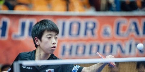 インハイ準V　篠塚大登、決勝トーナメント進出なるか＜卓球・ポーランドオープン＞