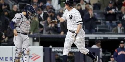 【MLB 優勝決定S】ヤ軍、初回にバーランダー撃ちで逆転！　ルメイヒュー先頭打者弾＆ヒックス勝ち越し3ラン