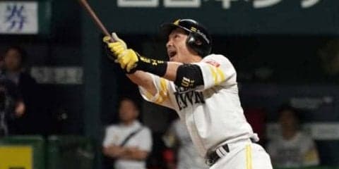 【日本S】鷹がついに先制！　松田宣が7回に先制3ラン、7回1安打無失点の高橋礼に援護送る