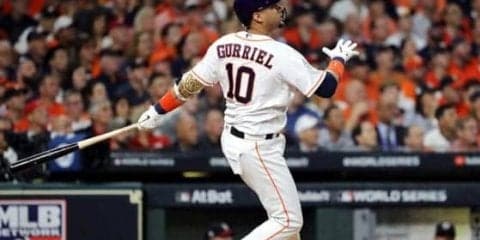 【MLB WS】元DeNAグリエルの先制打で頂上決戦が幕開け！　シャーザーから初回に2点二塁打