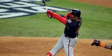 【MLB WS】ソトの豪快弾でナショナルズが同点に追いつく　剛腕コールから逆方向へ127M弾