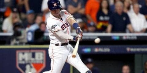 【MLB WS】アストロズ、ブレグマンが同点2ラン！　初回2点を奪われた直後にストラスバーグ撃ち