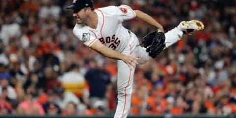 【MLB WS】バーランダー、史上初PS200奪三振達成！　歴史的動画にファン祝福「リスペクト」