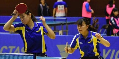 【卓球部】 女子ダブルス小脇・村田組が全日本インカレベスト８！
