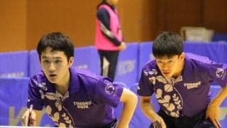 文武両道で全国へ　東北大学・三藤/五十嵐ペア、大舞台でプレー＜卓球・全日学　男子ダブルス＞