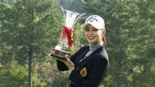 柏原明日架「本当に感謝しかない」キャディと二人三脚で掴んだ今季2勝目