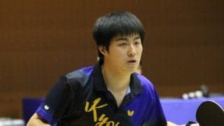 京都大学・多田浩嗣、魔球“王子サーブ”で全国1勝＜卓球・全日学＞