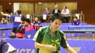 神戸大学・福田智章、手応え掴んだ全国大会＜卓球・全日学2019＞