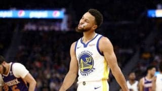 苦戦が続くウォリアーズに追い打ち、ステフィン・カリーが左手首を負傷