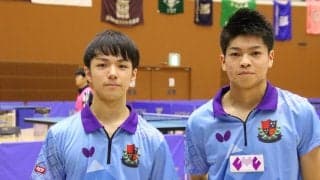 【卓球】木造勇人/田中佑汰ペア、令和最初の全日学ダブルス王者に