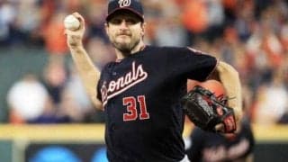 【MLB WS】“強行先発”で5回2失点のシャーザー　世界一に歓喜「全員が全力を尽くした」