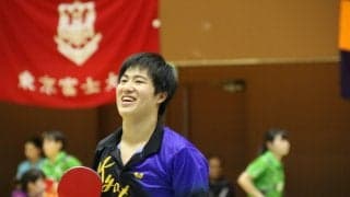 京都大学・多田浩嗣、‟王子式”で今大会ダブルスランカーに勝利＜卓球・全日学＞