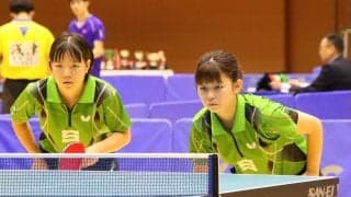 大学生No.1を競う卓球・全日学　男女ダブルス決勝進出ペア決まる