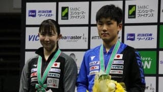 早田・張本ペア、混合ダブルス準優勝　早田「すごく自信になった」＜ライオン卓球ジャパンOP荻村杯＞