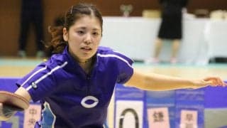 男子決勝は及川ー木造、女子決勝は森田ー山本の中大Tリーガー対決に＜卓球・全日学＞