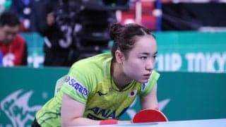 伊藤美誠「楽しかった」　日本女子、初戦快勝＜JA全農 卓球チームワールドカップ＞