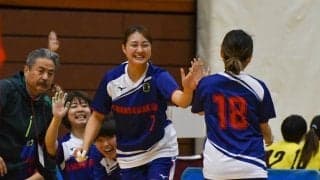 【ハンドボール部女子】　４１ー１８で富山国際大に勝利し、２回戦進出！