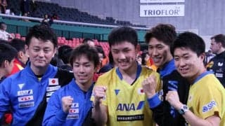 日本男子、ドイツに勝利　最後は張本が勝負を決める＜JA全農 卓球チームワールドカップ＞