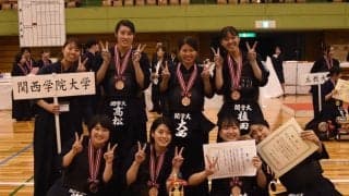 【剣道部女子】　強豪を倒し勝ち進んだ全日本で３位入賞！