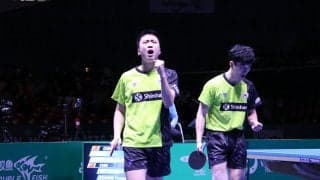 【速報】男子決勝、韓国ペア大逆転勝利　卓球帝国・中国に土＜JA全農 卓球チームワールドカップ＞