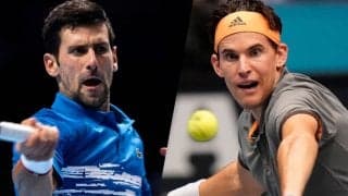 ジョコビッチVSティームの最終戦第2戦。フェデラーはベレッティーニと対戦