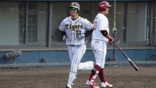 阪神森越、人生2度目のトライアウトで“プロ1号”　「この打球がいかなかったら諦めが…」