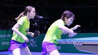 【速報】女子決勝　石川平野ペアは中国ペアを崩しきれず敗れる＜JA全農 卓球チームワールドカップ＞