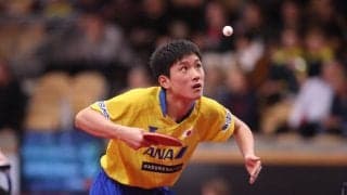 張本智和、ドイツのカットマン下す　次戦はチームW杯の再戦に＜卓球・オーストリアオープン 男子単＞