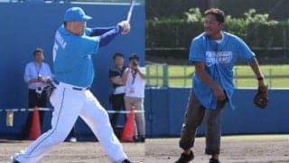 清原和博氏、“ハマの大魔神”撃ち！　盟友・佐々木主浩氏と夢の1打席対決実現