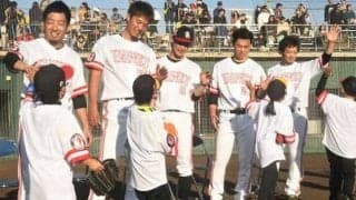 鷹が少年野球教室を九州・山口で同時開催　松田宣「この中の誰かが将来サードを」