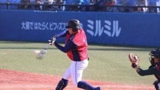 中日戦力外の友永、清原監督の前で2打点　「悔い残したくない」とトライアウト参加