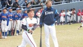 西武森、子供たちへ道具の大切さを説く　「銀仁朗さんが言っていて、いい言葉だなと」