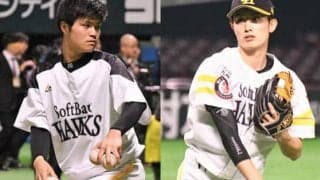 鷹・甲斐野＆周東が“奇跡”のお揃いコーデ　「やっぱもってる」「絶対合わせたでしょ」