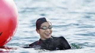 傳谷英里香さん、海で集団で泳ぐのは怖くない！周囲の流れを利用するべし