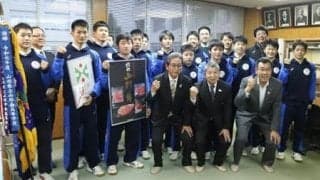 春高バレー出場の山形南にＪＡがコメと肉