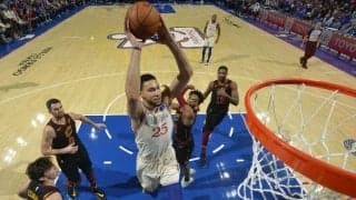 ベン・シモンズが2回目の3ポイントシュートを沈め、キャリアハイの34得点を記録