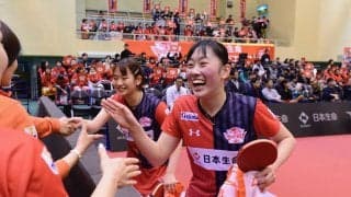 15歳・赤江がデビュー戦勝利　日本生命、白星掴む＜卓球・Tリーグ結果速報＞
