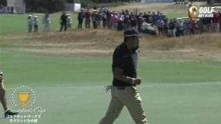 【動画】松山英樹、終盤にロングパットを沈めるなどチームに貢献！