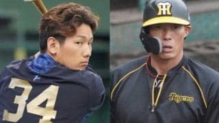阪神糸井とオリ吉田正の“マッチョコンビ”スーツ姿2Sにファン驚愕　「肩幅冷蔵庫」