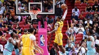 ヒートにホーム初黒星を与えたレイカーズ、23勝3敗で東の首位バックスと並ぶ