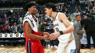 史上初NBAで日本人対決が実現、八村塁と渡邊雄太がマッチアップするシーンも