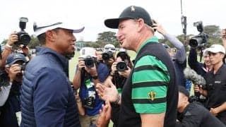 アーニー・エルスがプレジデンツカップ閉会式のスピーチで拍手喝采