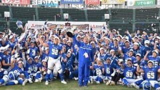 【アメリカンフットボール部】 早大との接戦を制し、甲子園ボウル優勝！　２年連続３０回目の学生日本一に輝いた！