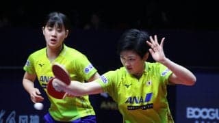 第1シードの木原・長崎が4強入り　次戦は中国の世界王者ペアと＜卓球・グランドファイナル＞