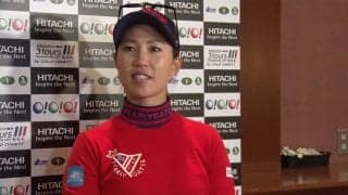 キャプテンの上田桃子、大会MVPの小祝さくらへインタビュー【Hitachi 3 Tours Championship】